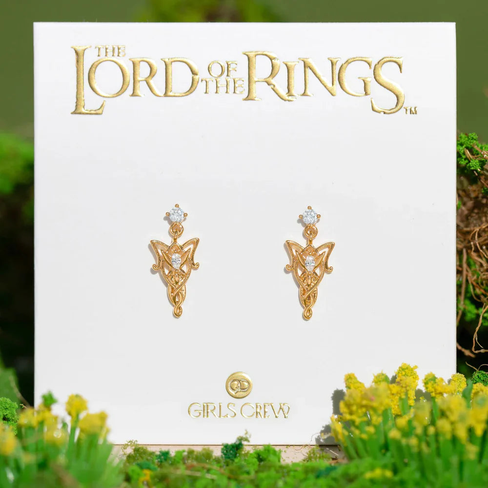 Lord of the Rings Evenstar Crystal Dangle Earrings