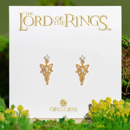 Lord of the Rings Arwen Evenstar Crystal Dangle Earrings