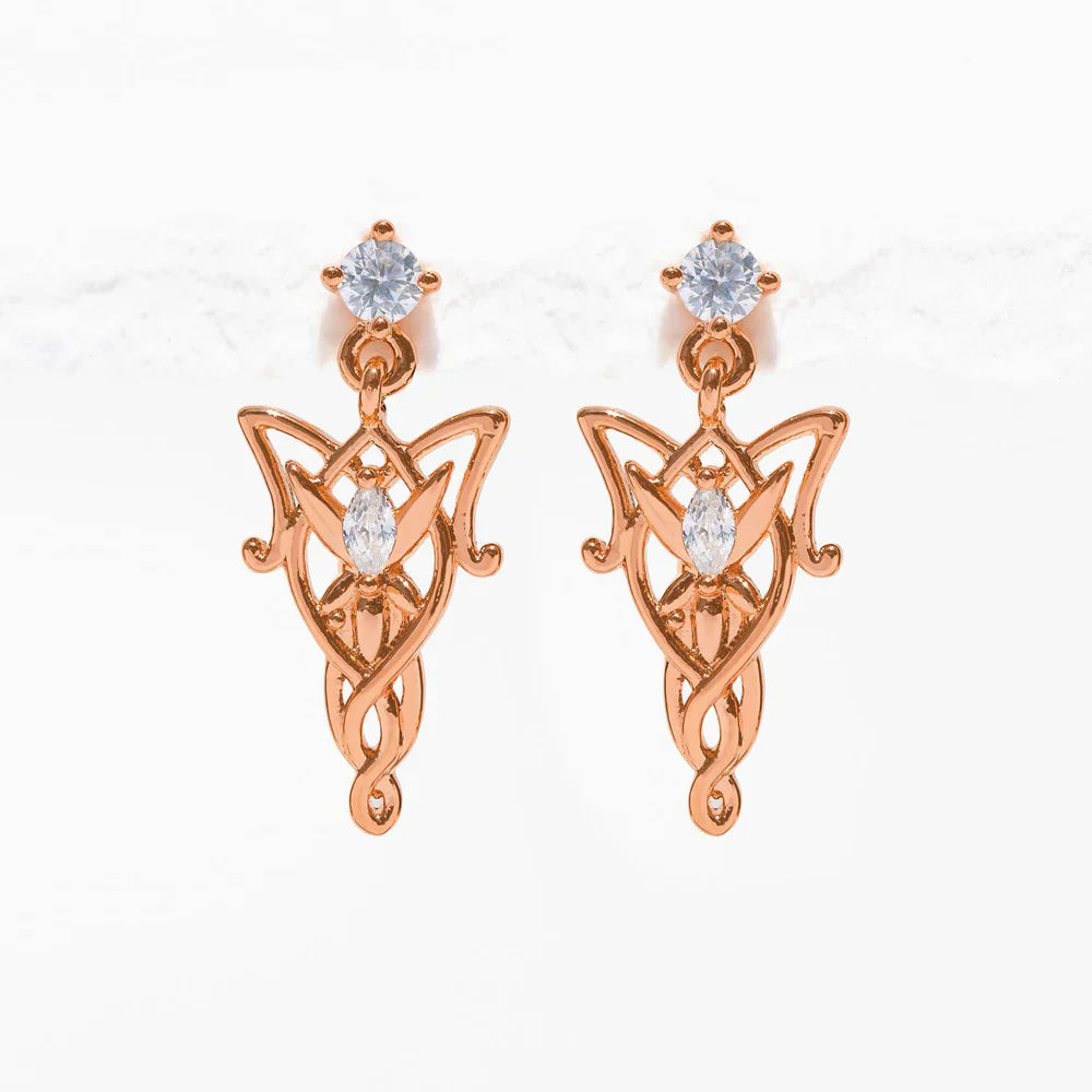 Lord of the Rings Evenstar Crystal Dangle Earrings