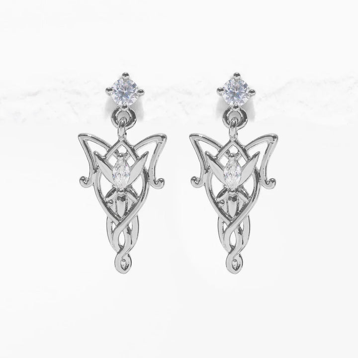 Lord of the Rings Evenstar Crystal Dangle Earrings