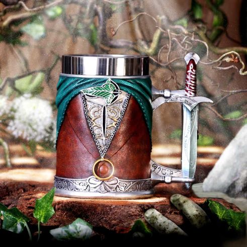 Lord of the Rings Frodo Baggins Sculpted Stainless Steel Tankard