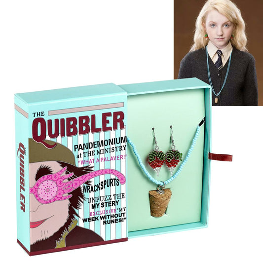 Harry Potter Luna Lovegood Radish Earring and Cork Necklace Jewelry Gift Set