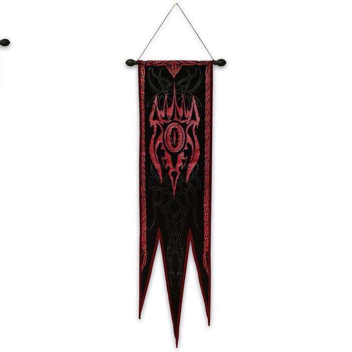 Lord of the Rings Sauron Mace and Banner Replica with One Ring
