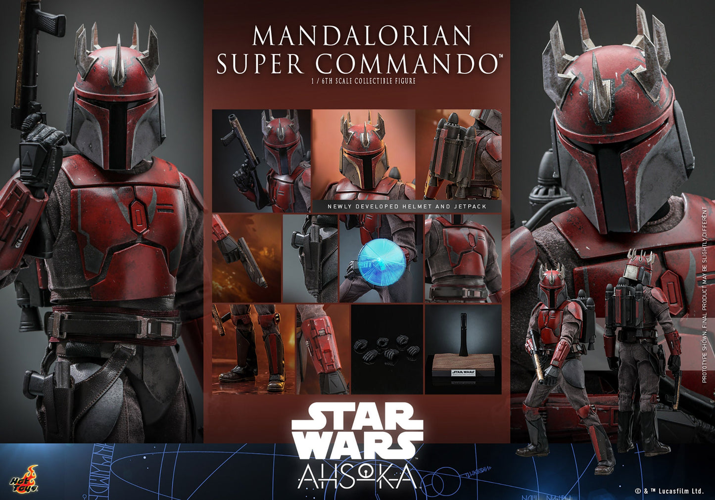 Star Wars: The Mandalorian Super Commando Captain Sixth Scale Figure by Hot Toys