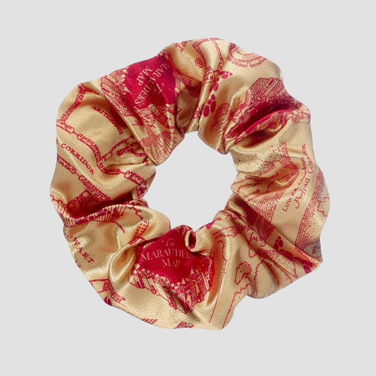 Marauder's Map (Harry Potter) Scrunchie Hair Tie