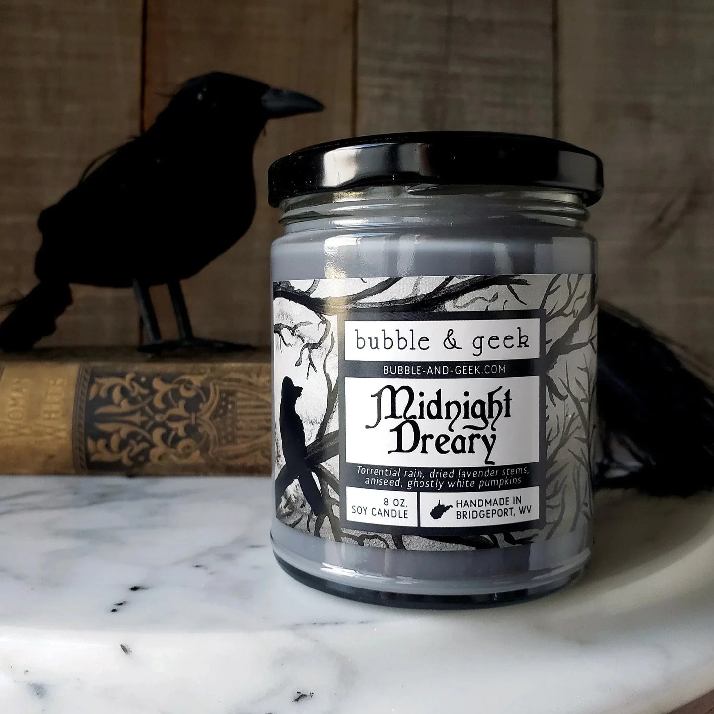Midnight Dreary (The Raven) Candle Jar