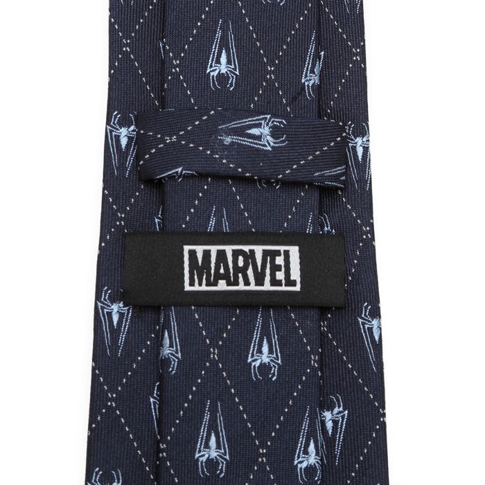 Marvel Spider-Man Emblem Navy Diamond Fine Necktie