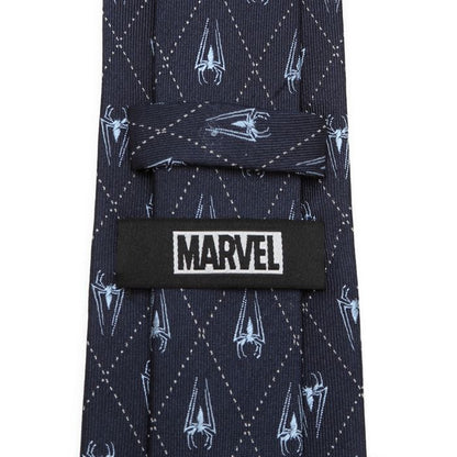 Marvel Spider-Man Emblem Navy Diamond Fine Necktie