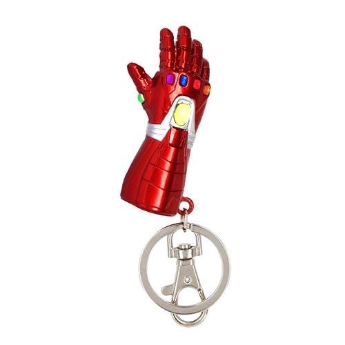 Marvel Infinity Saga Nano Iron Man Gauntlet 3D Pewter Keychain