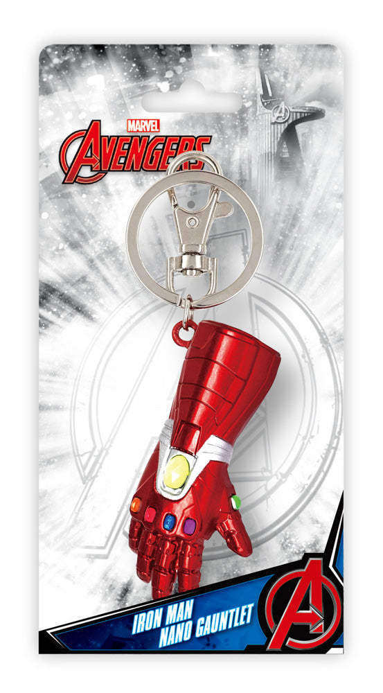 Iron Man Nano Gauntlet Marvel 3D Pewter Keychain