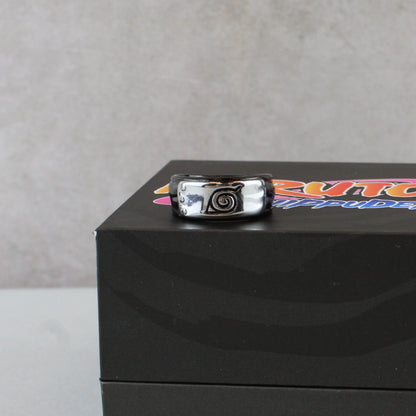 Hidden Leaf Village Headband (Naruto Shippuden) Stainless Steel Unisex Ring