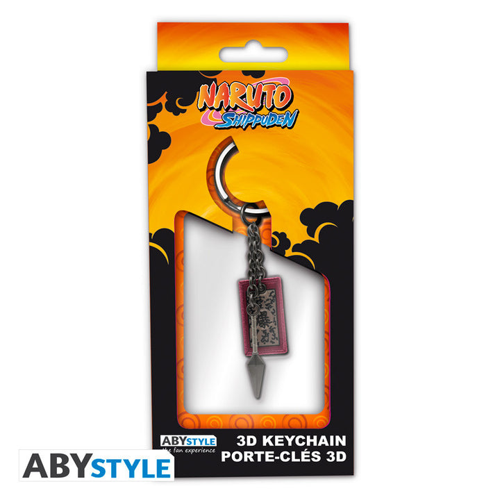 NARUTO SHIPPUDEN Kunai &amp; Explosive Tag 3D Keychain