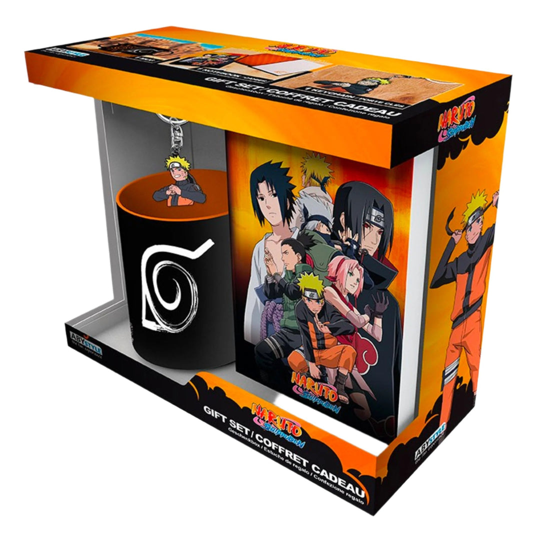 Naruto Shippuden Notebook, Mug, and Keychain Gift Set