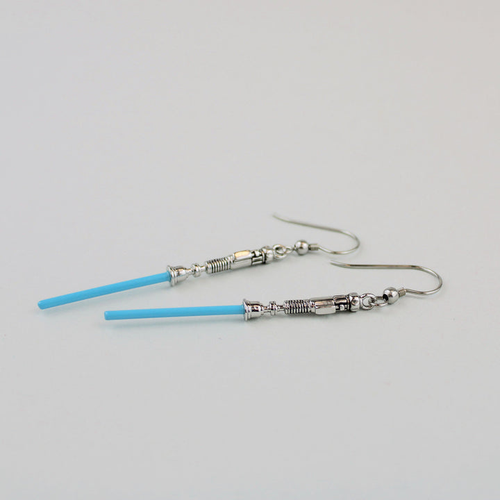 Obi-Wan Kenobi Lightsaber (Star Wars) Dangle Earrings