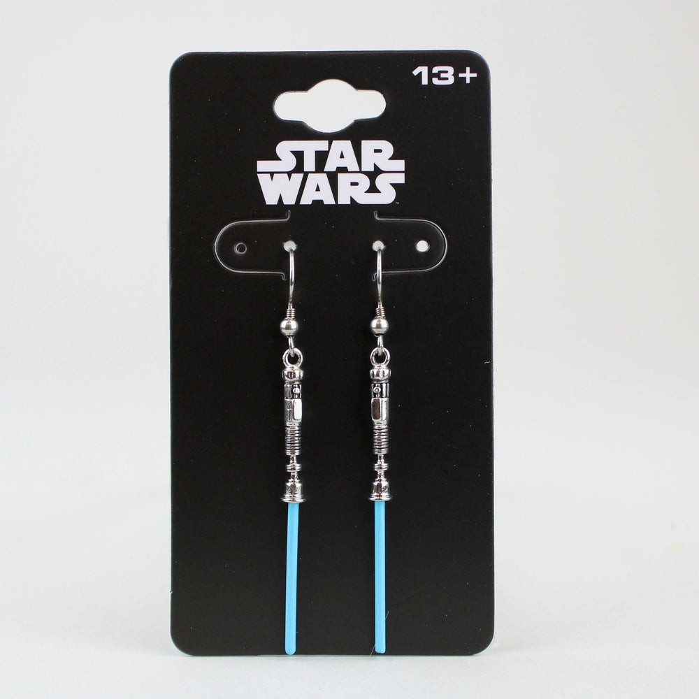Obi-Wan Kenobi Lightsaber (Star Wars) Dangle Earrings