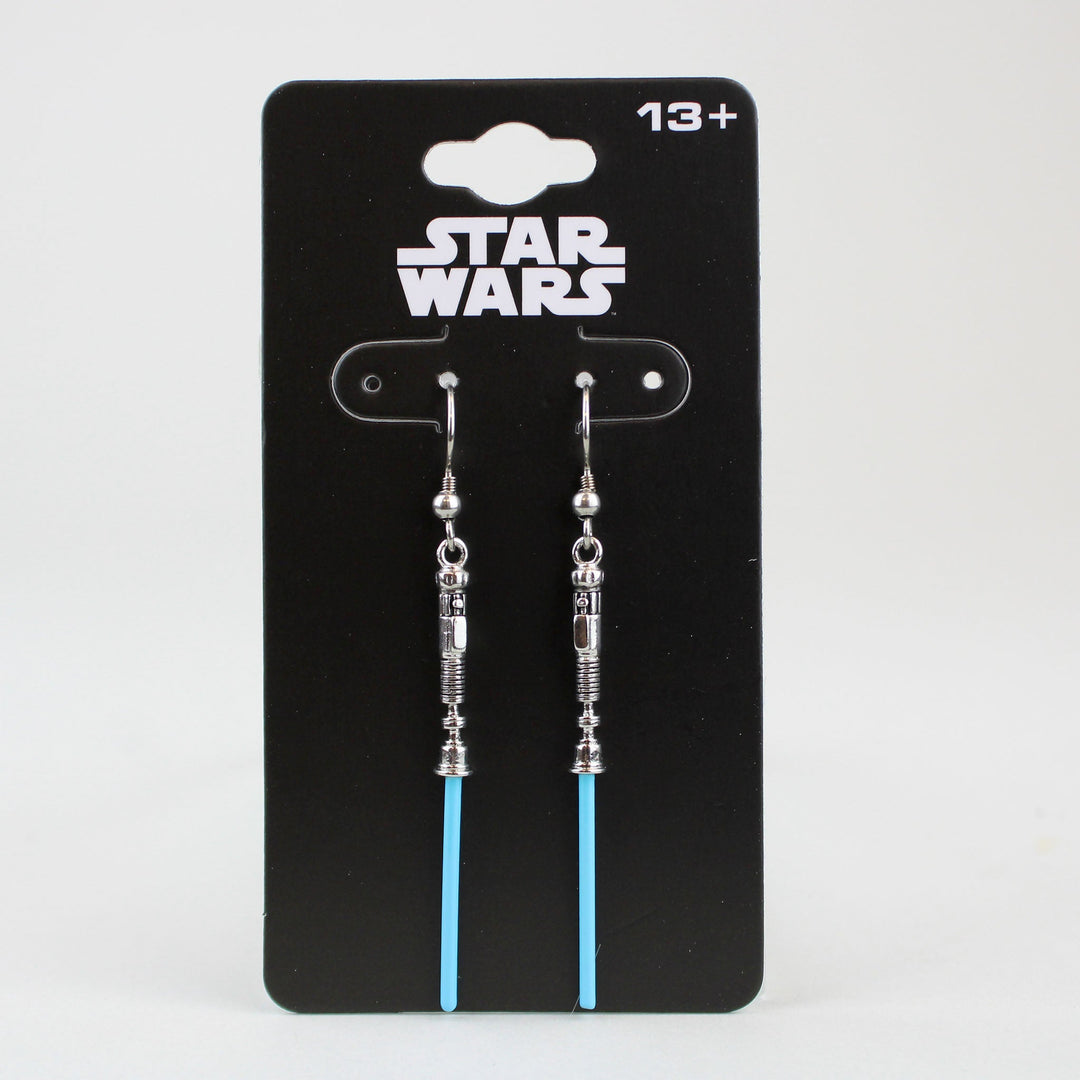 Obi-Wan Kenobi Lightsaber (Star Wars) Dangle Earrings