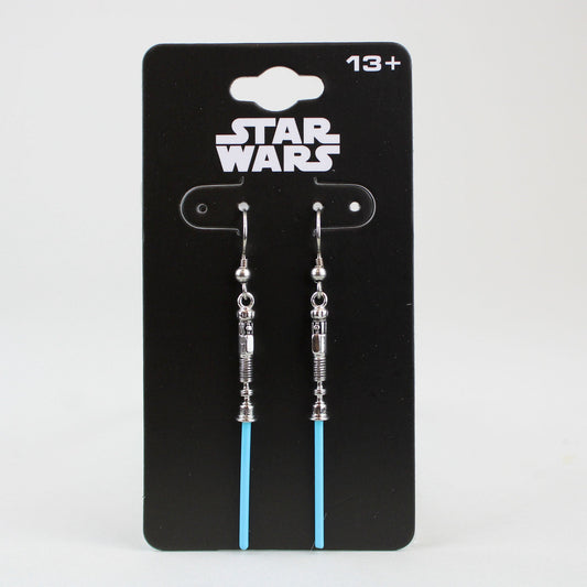 Obi-Wan Kenobi Lightsaber (Star Wars) Dangle Earrings