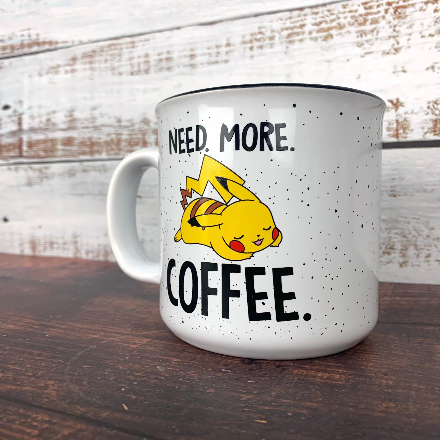 Pikachu Pokemon Ceramic 20oz. Mug "Need More Coffee"