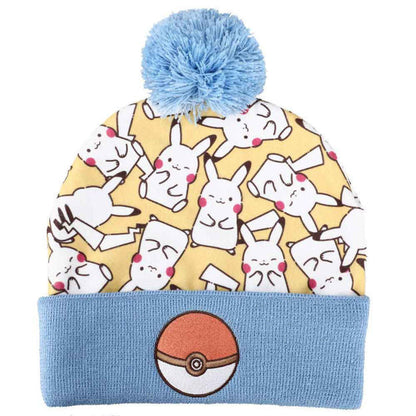 Pokemon Chibi Pikachu Pastel Pom Beanie Hat