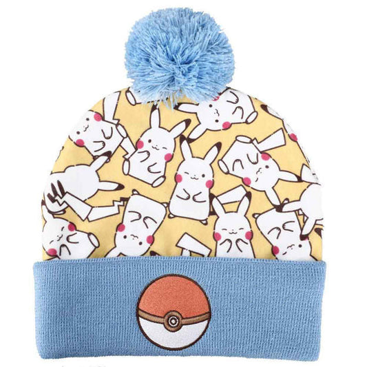 Pokemon Chibi Pikachu Pastel Pom Beanie Hat