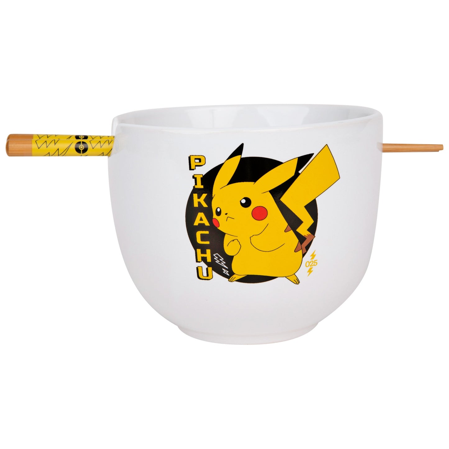 Pikachu Pokemon 5" Ceramic Bowl with Chopsticks