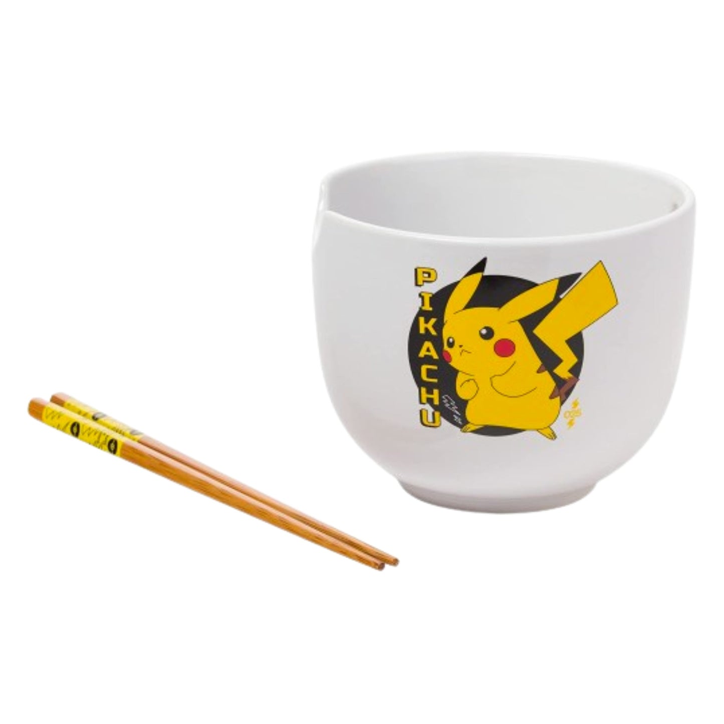 Pikachu Pokemon 5" Ceramic Bowl with Chopsticks
