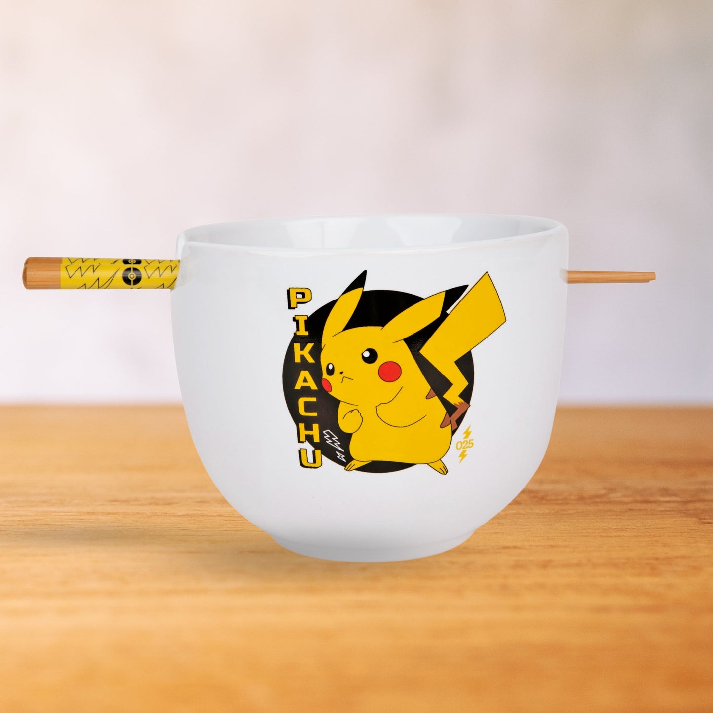 Pikachu Pokemon 5" Ceramic Bowl with Chopsticks