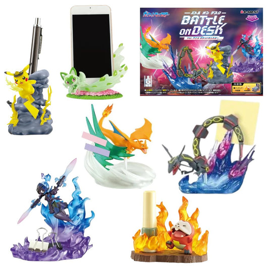 Pokemon Horizons - Gashapon Blind Boxes DesQ "Battle on Desk" Full-Set Case of 6