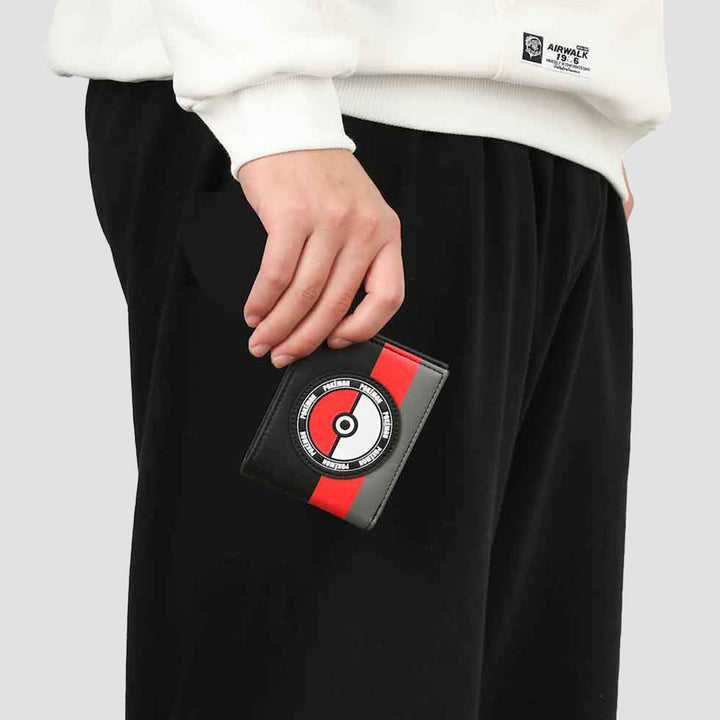 Pokemon Trainer (Poke Ball) Black Bi-fold Wallet