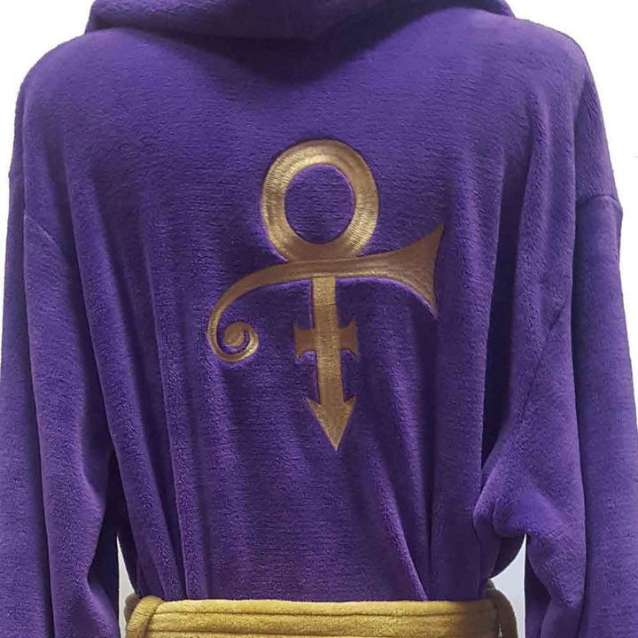 Prince Purple &amp; Gold Symbol Plush Robe