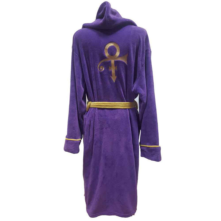 Prince Purple &amp; Gold Symbol Plush Robe