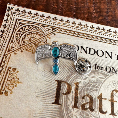 Rowena Ravenclaw Diadem (Harry Potter) Crystal Accent Metal Pin