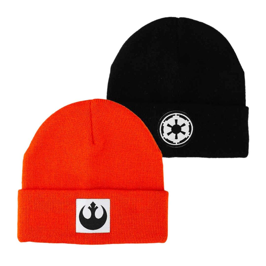 Star Wars Rebel Alliance &amp; Galactic Empire Patch Beanie Set