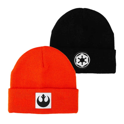 Star Wars Rebel Alliance & Galactic Empire Patch Beanie Set