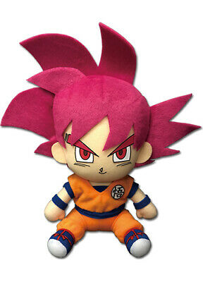 Dragon Ball Super Saiyan God Goku 7" Dragon Ball Sitting Plush