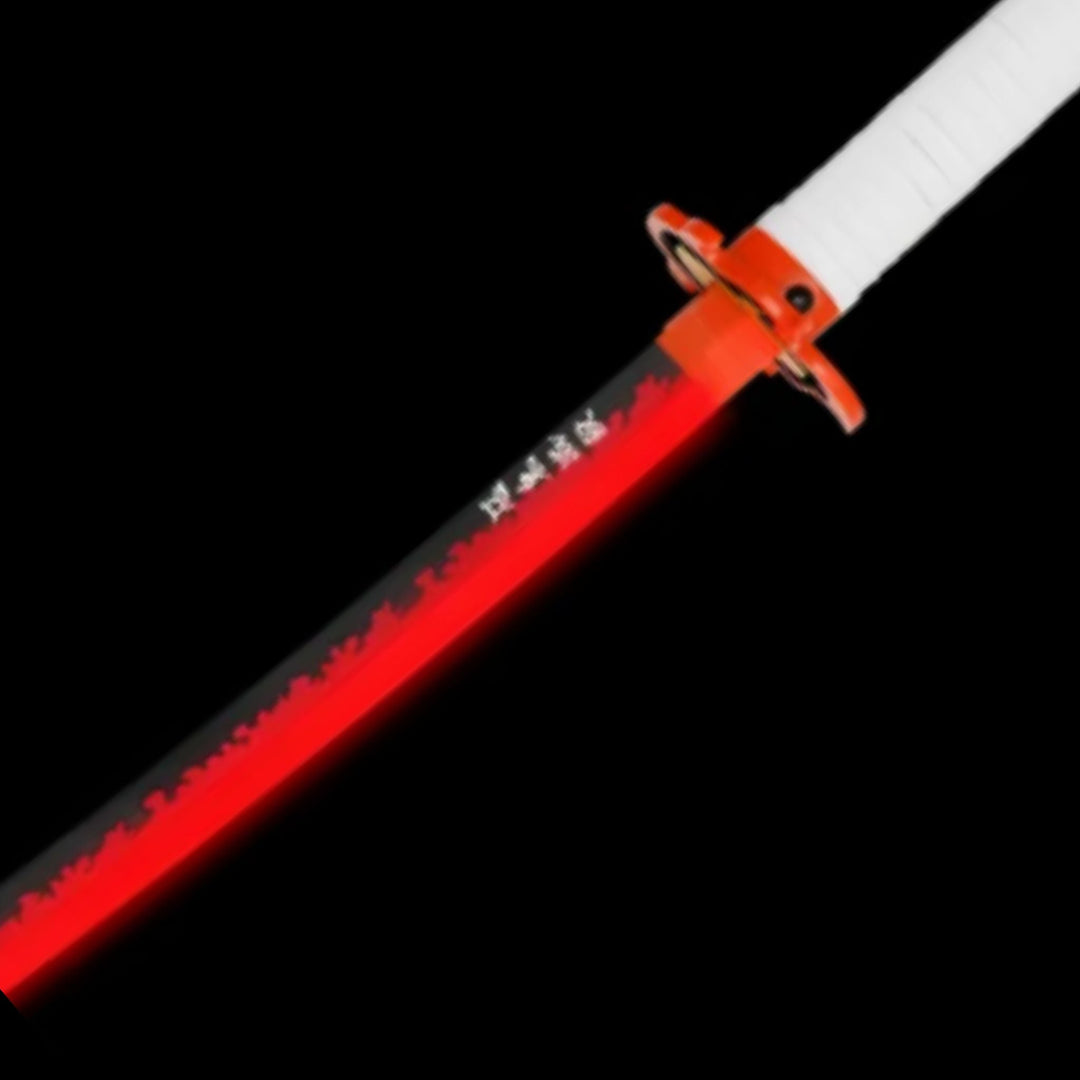 Rengoku Demon Slayer LED Lighted Katana Sword Prop with Scabbard