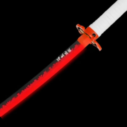 Rengoku Demon Slayer (Red) LED Lighted Katana Sword Prop with Scabbard