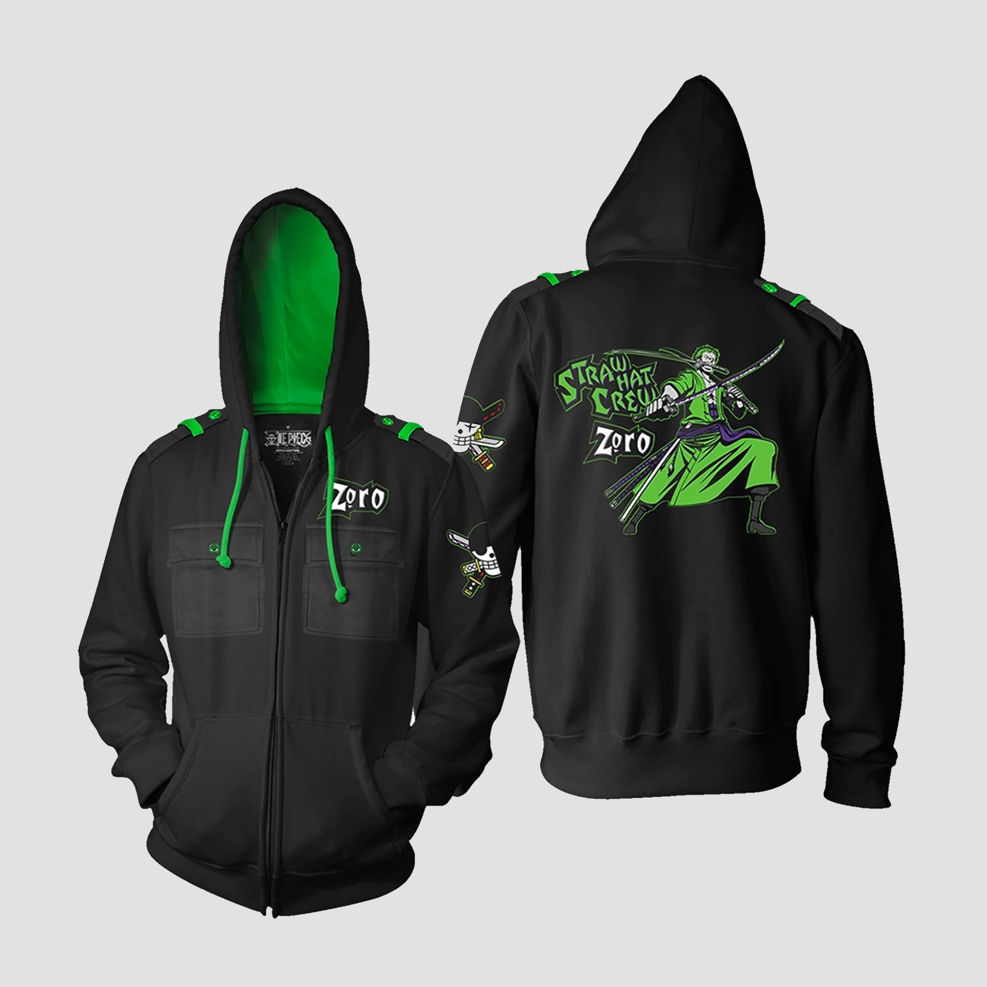 Roronoa Zoro (One Piece) Military Style Premium Hoodie