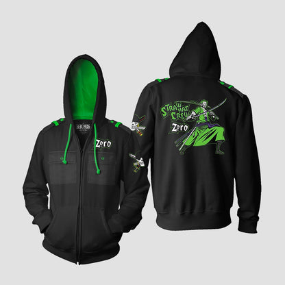 Roronoa Zoro (One Piece) Military Style Premium Hoodie