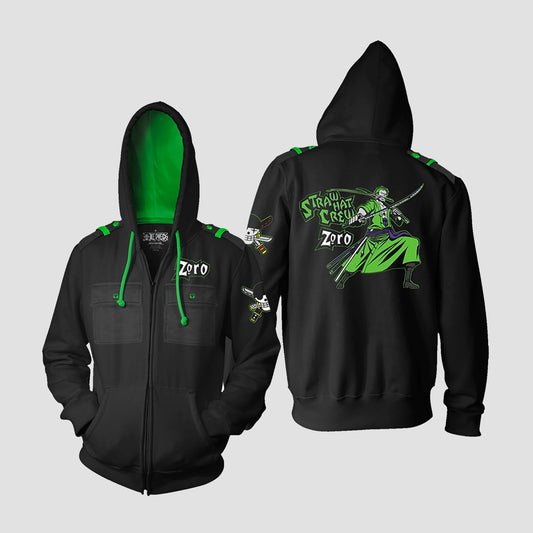 Roronoa Zoro (One Piece) Military Style Premium Hoodie