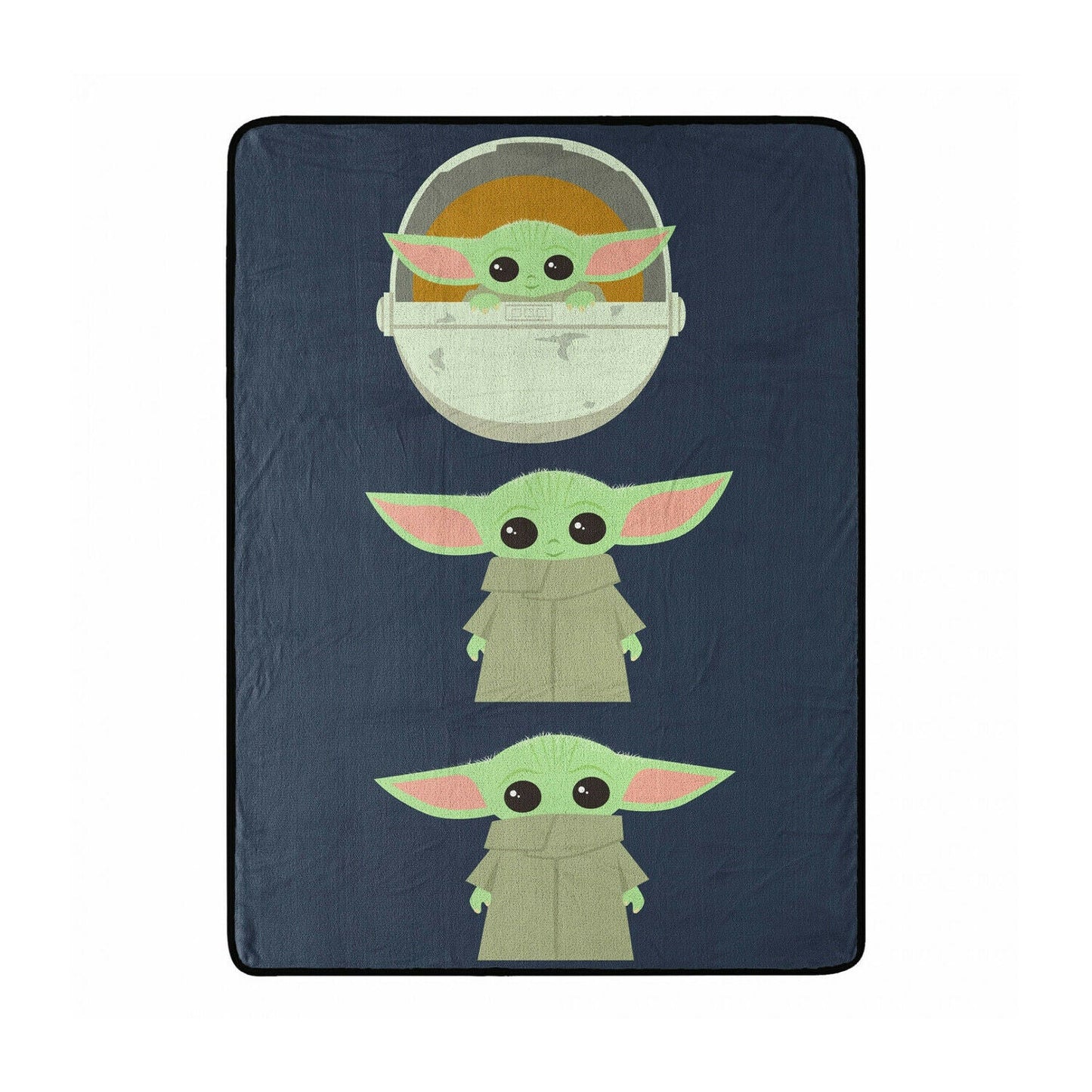 Star Wars Grogu Expressions Silky Soft Throw Blanket