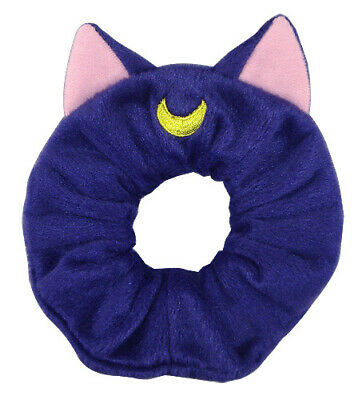 Luna Cat (Sailor Moon) Scrunchie Plush Hair Band with Cat Ears