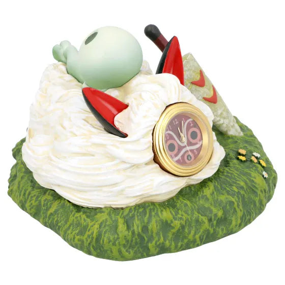 Upon San's Mask (Princess Mononoke) Studio Ghibli Sculpted Desk Clock