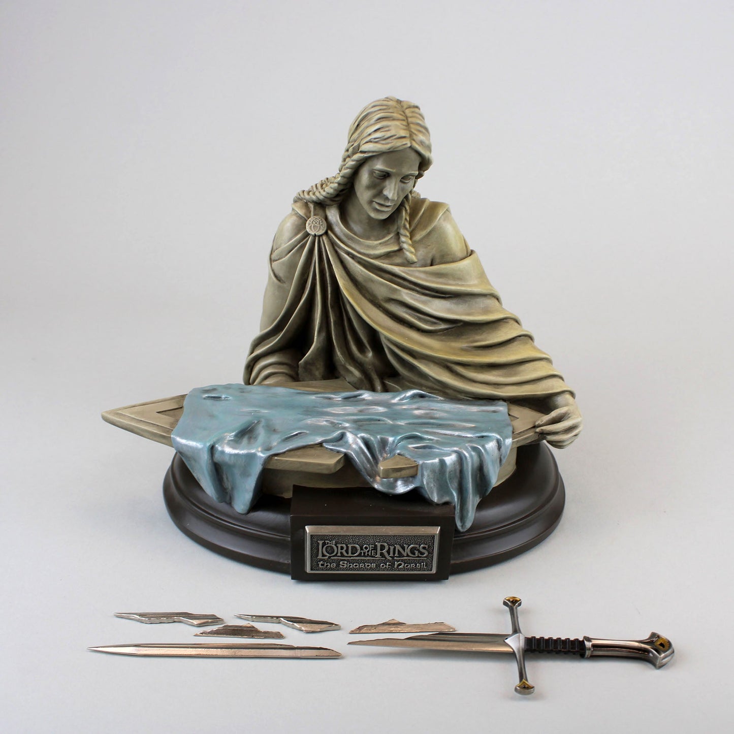 Shards of Narsil in Rivendell Statue (Lord of the Rings) 1:5 Scale Miniature Replica