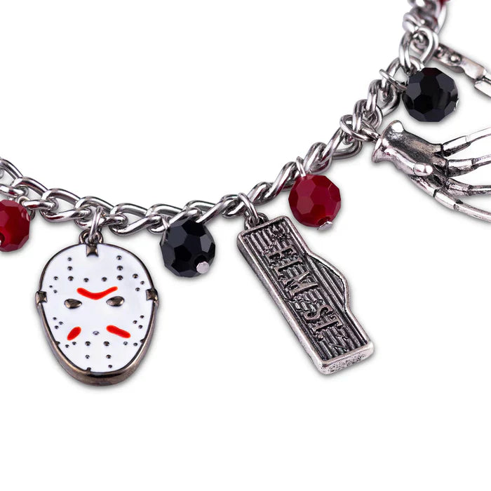 Slasher Film Icons (Freddy Vs. Jason) Enamel Charm Bracelet