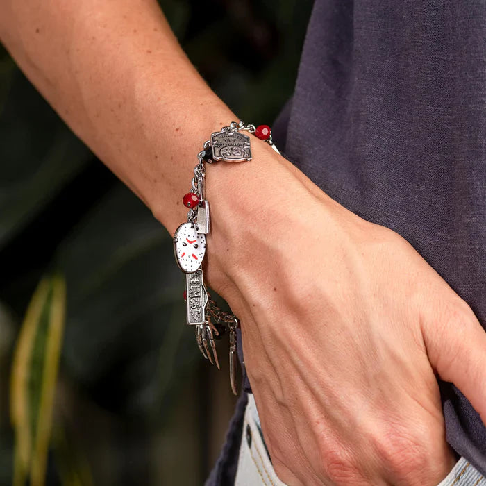 Slasher Film Icons (Freddy Vs. Jason) Enamel Charm Bracelet