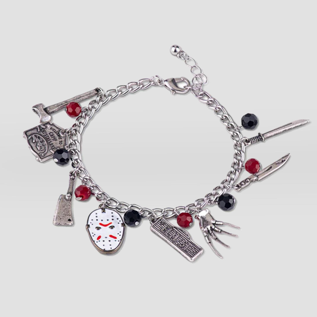 Slasher Film Icons (Freddy Vs. Jason) Enamel Charm Bracelet