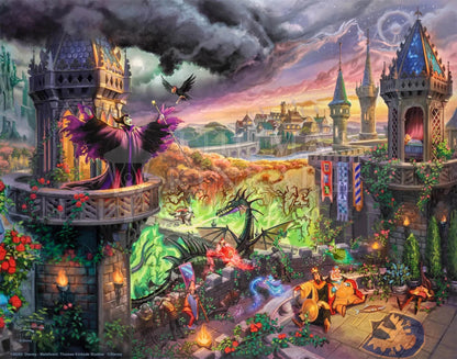 Sleeping Beauty's Maleficent Thomas Kinkade Framed Art Print