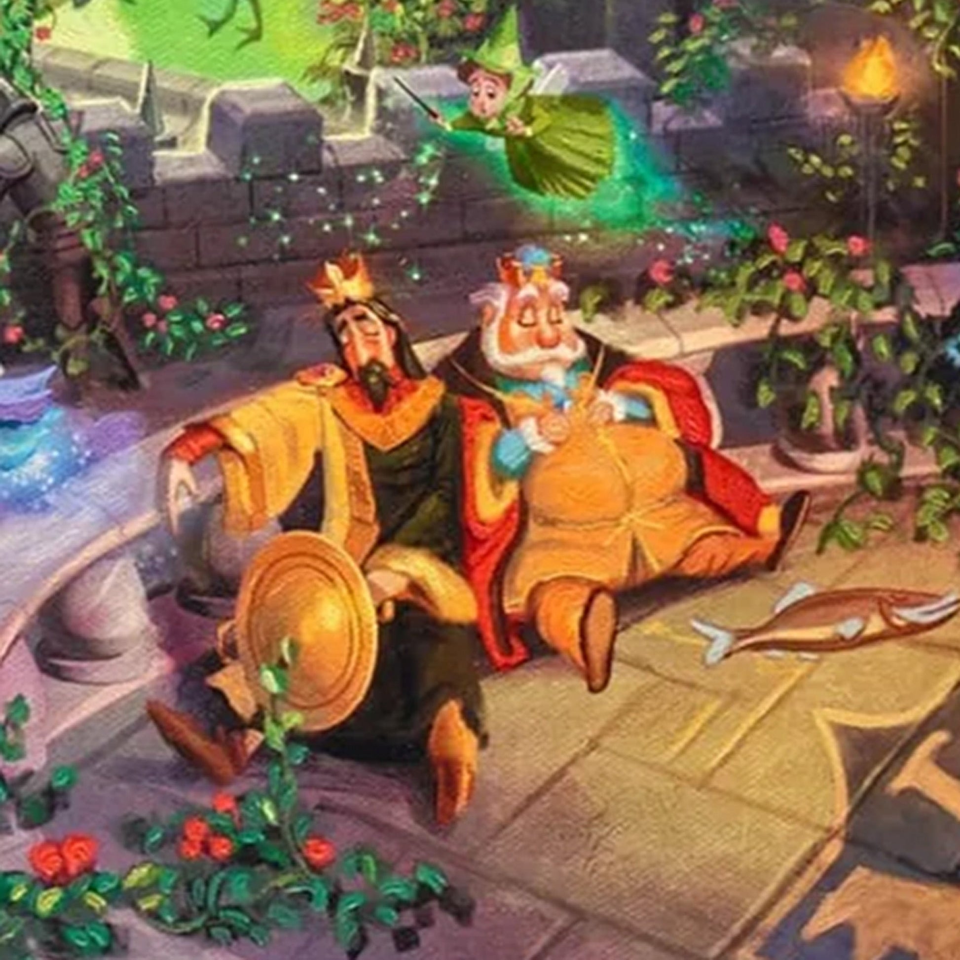 Sleeping Beauty's Maleficent Thomas Kinkade Framed Art Print