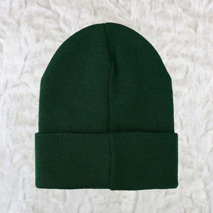 Harry Potter Slytherin Crest Embroidered Green Beanie Hat